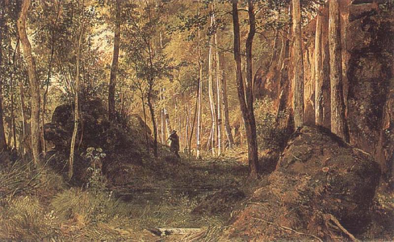 Ivan Shishkin Landscape with a Hunter Sweden oil painting art